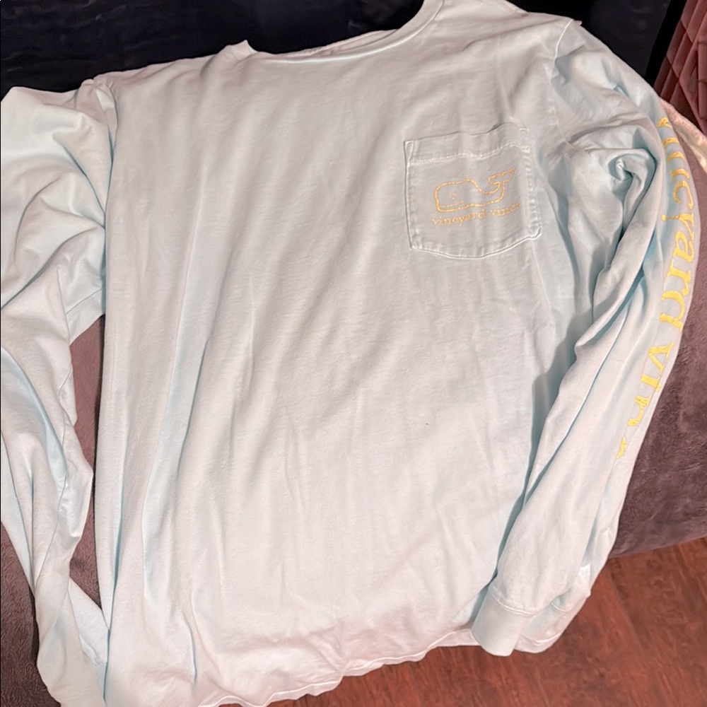 Vineyard Vines Light Blue Long Sleeve Tee